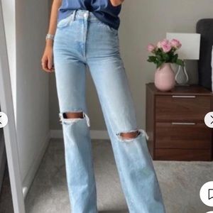 Zara wide leg jeans